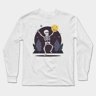 Dancing Skeleton Long Sleeve T-Shirt